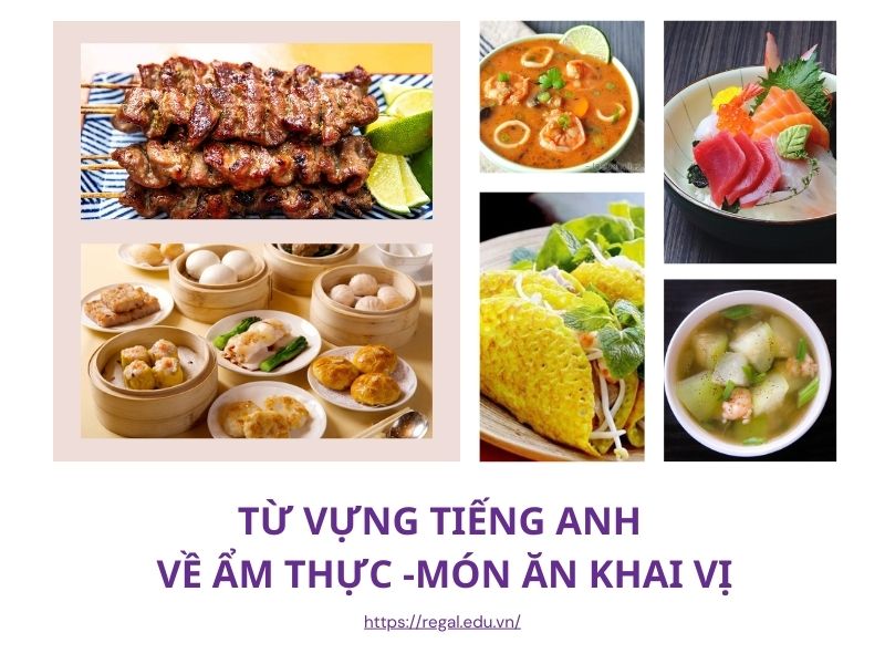 từ vựng tiếng anh về đồ ăn