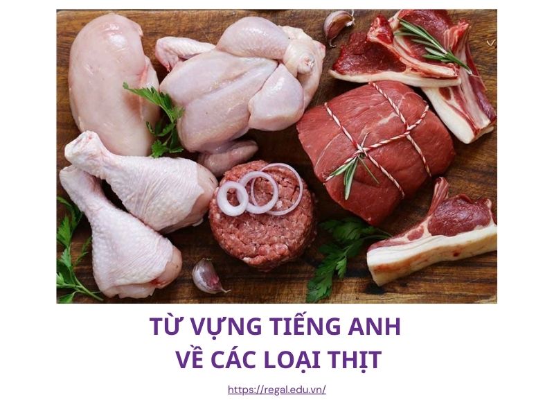 từ vựng tiếng anh về đồ ăn