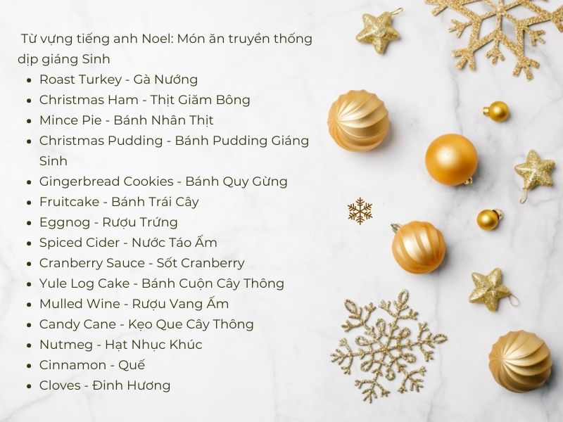 Từ vựng tiếng anh về Giáng Sinh